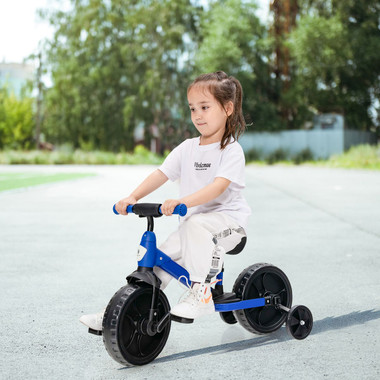 Kids' 4-in-1 Training Bike Tricycle with Training Wheels & Pedals product image