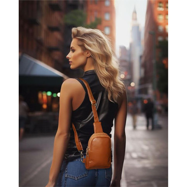 Real Leather Crossbody Sling Bag product image