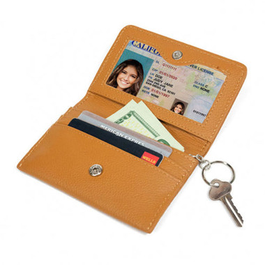 RFID Genuine Leather Key Ring Wallet product image