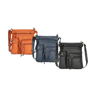 Super Soft Genuine Accent Top Belt Leather Crossbody Bag  product image