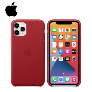 Apple iPhone 11 Pro Max Leather Case - (PRODUCT) Red
