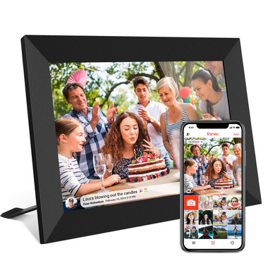 Smart WiFi Digital Photo Frame,10.1 Inch IPS LCD Touch Screen, Auto-Rotate Portrait and Landscape, 16GB Memory, Share Moments Instantly via Frameo App from Anywhere product image