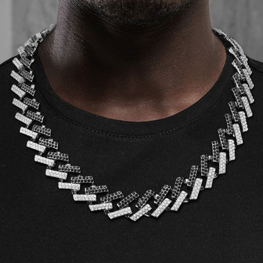 15MM Iced Out Chain Prong Cuban Link Hiphop Necklace product image