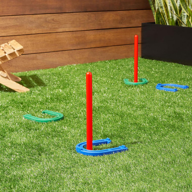 Rubber Portable Horseshoe Outdoor Yard Game Set by Amazon Basics® product image