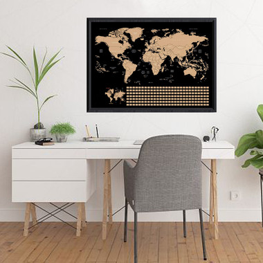 Scratch-off Travel Destination Tracker World Map Poster product image