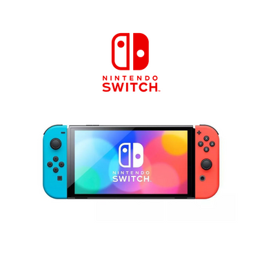 Nintendo® Switch™ OLED with Neon Red & Blue Joy-Con, 115464 product image