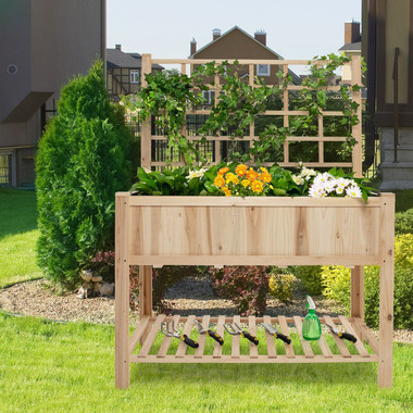 Raised Garden Bed with Trellis product image