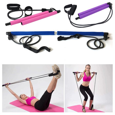 Pilates Bar Stick Resistance Band for Portable Home Fitness product image