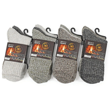 Men’s Thermal Socks, Size 10-13 (6-Pair) product image