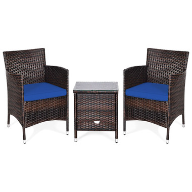 Costway Outdoor 3-Piece Rattan Wicker Furniture Set product image