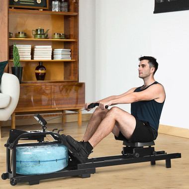 Costway Water Rowing Machine with Adjustable Resistance product image