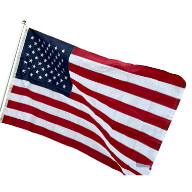 USA American Flag with Embroidered Stars & Brass Grommets (2 Sizes) product image