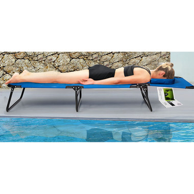 Beach Chaise Lounge with Face Hole and Removable Pillow product image