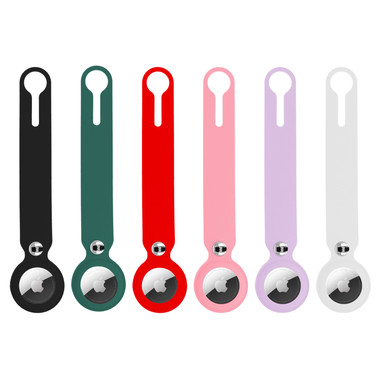 Protective Leather Case Cover with Collapsible Loop AirTag Keychain  product image
