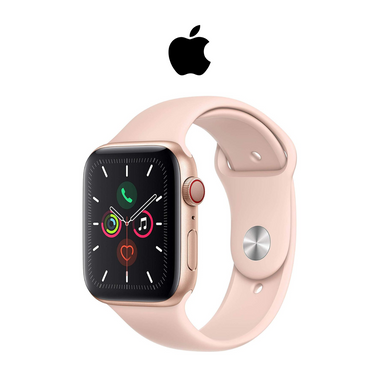 Apple Watch Series 5 with Gold Aluminum Case (44mm, GPS+LTE) product image