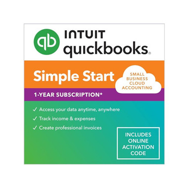 Intuit QuickBooks® Simple Start Digital Software - 2024 (1 Year Subscription) product image