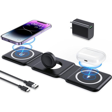 IMPUVERS Magnetic Foldable Wireless Charging Station product image