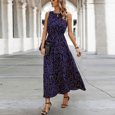 Women's Starry Night Sleeveless Maxi Dress product image