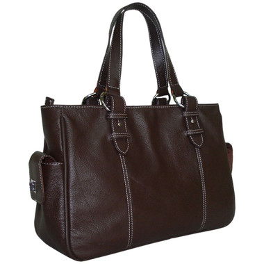 Amerileather Sophisticated Leather Shopper Bag product image