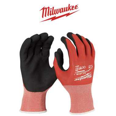 Milwaukee® Large Red Nitrile Level 3 Cut-Resistant Gloves, 48-22-8932B (12-Pair) product image