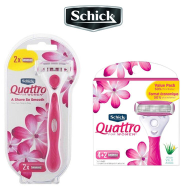 Schick® Quattro for Women Razor Handle and Refill Blade Cartridges product image