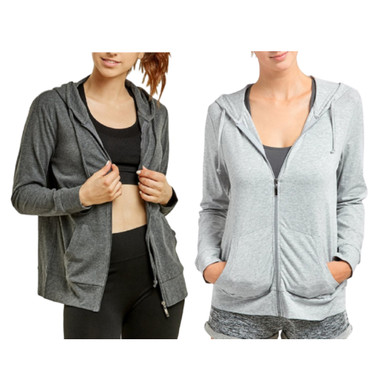 Women's Thin Zip-up Hoodie Jacket (2-Pack) product image