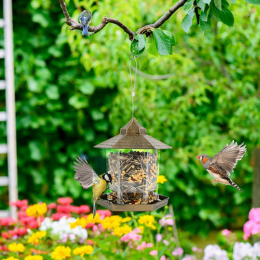 LakeForest® 6-Port Hanging Bird Feeder with Drainage Holes product image