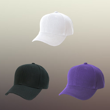 Mechaly Plain Baseball Adjustable Caps (3-Pack) product image