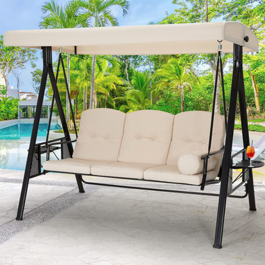 Outdoor Patio Swing Chair with Adjustable Canopy product image