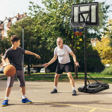 Portable Basketball Hoop with 9-Position Adjustable Height product image