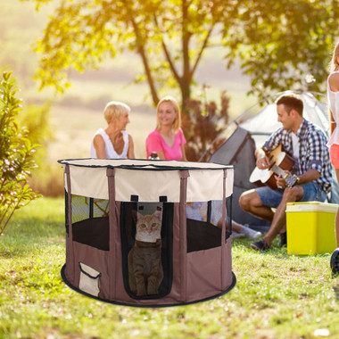 iMounTEK® Foldable Portable Dog Playpen product image