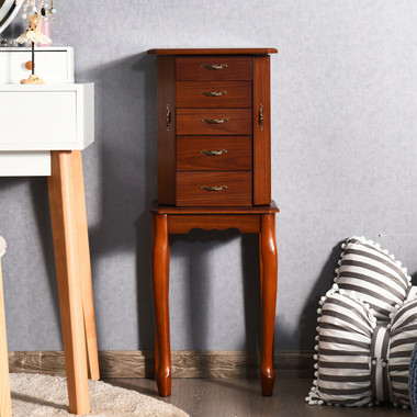Large Storage Capacity Jewelry Cabinet with 5 Drawers product image