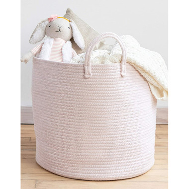 Premium Large Woven 22" x 16" Rope Storage Basket product image