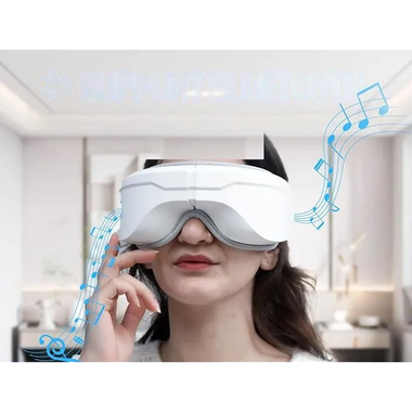 Rechargeable Wireless Eye Massager with Hot Compress & Bluetooth Music product image