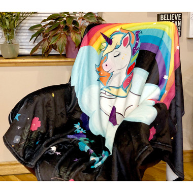 Ruby's Unicorn Fleece Throw Blanket product image