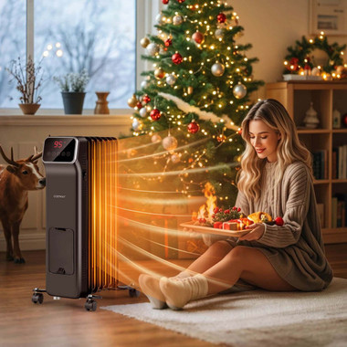 1500W Oil-Filled Radiator Heater with Remote Control product image