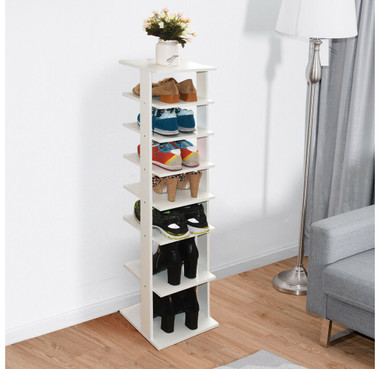 Patented 7-tier Dual Shoe Rack Practical Free Standing Shelves Storage  Shelves Concise : Target