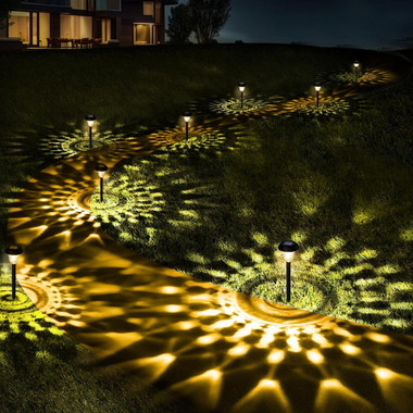 Ultra Bright Outdoor Mandala Solar Lights (8-Pack)  product image
