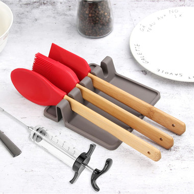 FlavorMax Meat Injector & Silicone Utensil Rest Set product image