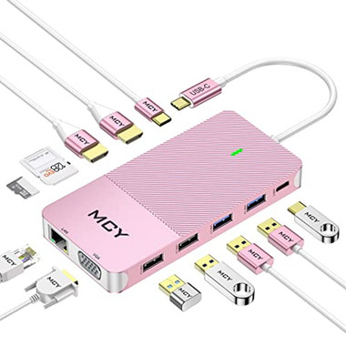MCY 12-in-1 Triple Display Laptop USB-C Docking Station product image
