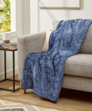 Soft Dama 50 x 60-Inch Embossed Plush Throw Blanket product image