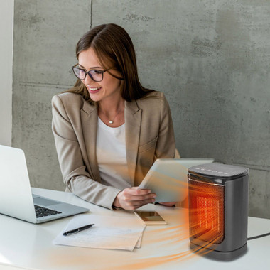 1500W 90-Degree Oscillating Electric PTC Space Heater with Remote product image