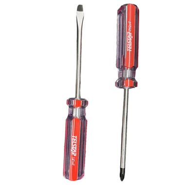 Magnetic Tip 1/4" Phillips & Slot Flat Head Screwdrivers 4" (Set of 2) product image