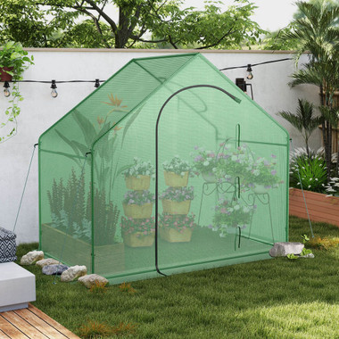 Mini Walk-in Greenhouse with PE Cover product image