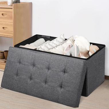 31.5'' Foldable Fabric Storage Ottoman  product image