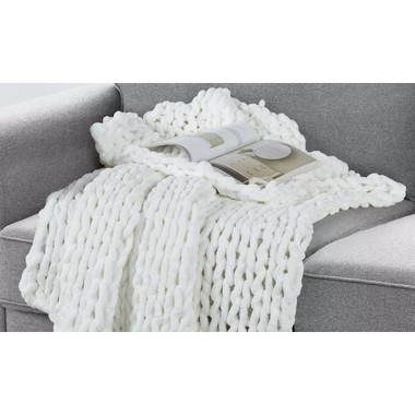 Chunky Chenille Plush Throw by Kathy Ireland, 50" x 60" product image