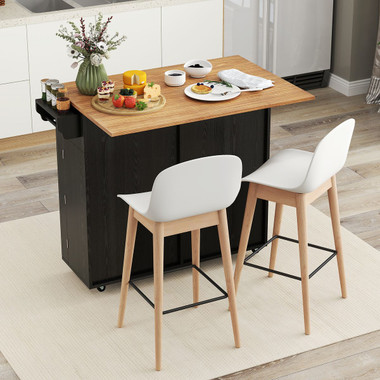 Rolling Kitchen Island Drop-Leaf Cart  product image