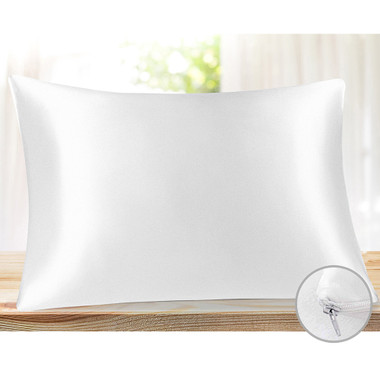 Luxurious Zippered Satin Pillow Cover Protectors (1- to 2-Pack) product image