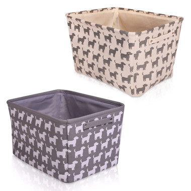 Canvas Storage Basket Organizer with Handles product image