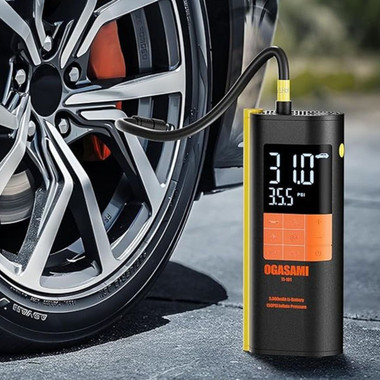 Cordless Rechargeable Tire Inflator with Digital Pressure Gauge product image